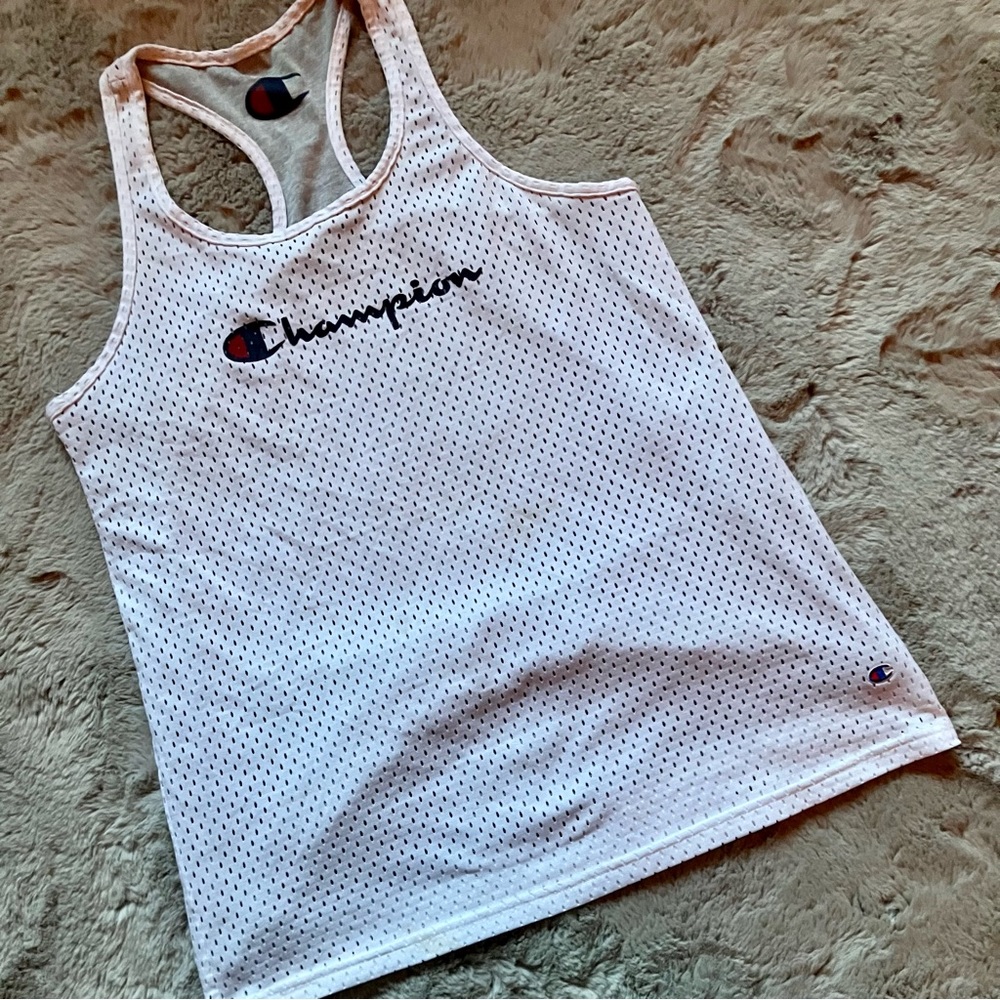 Reversible Champion mesh and cotton jersey tank top, no tsgs